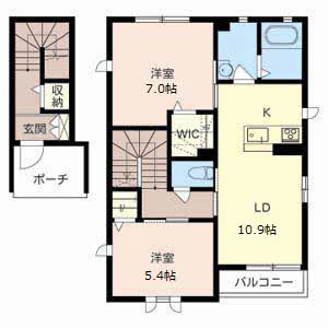 リュー　ドゥ　ルポ B201号室