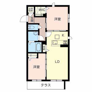 シャーメゾン コンフォート八戸ノ里 B105号-2