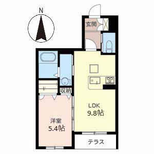 ＪＭメゾン御所西 0106号室