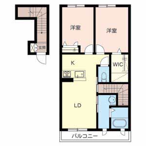 シャーメゾン　ブルー 0202号室