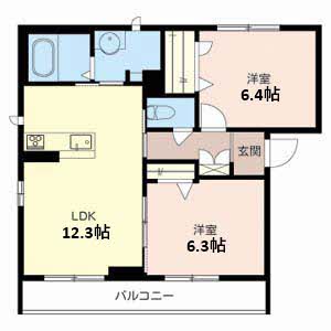 シャーメゾン　社ノ上 0201号室