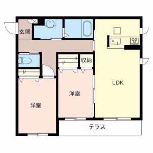 Ｐｒｉｎｃｅｓｓ　Ｃｏｕｒｔ 0106号室