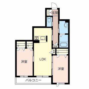 Ｐｒｉｎｃｅｓｓ　Ｃｏｕｒｔ 0202号室