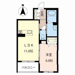 Ｃａｌｍｅ　ａｌｌｅｙ 0303号室