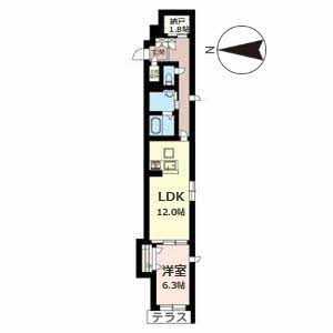 シャーメゾン二条城南 0102号室