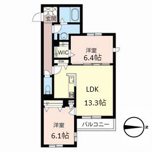 シャーメゾン城北 0302号室
