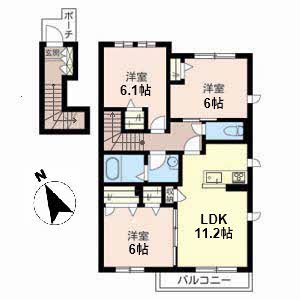 シャーメゾン　トワール 0201号室