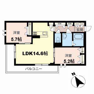 シャーメゾン　ブラン 0201号室