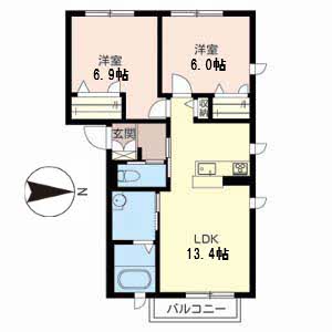 ピュアシャルム 0203号室