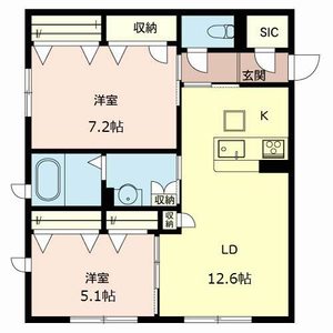 シャーメゾングランディール朝霧 0101号室
