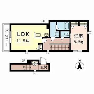 シャーメゾン小路東 0301号室