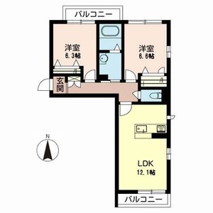 シャーメゾン　ＴＳＵＪＩ 0201号室