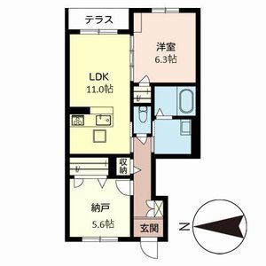 ベレオ桂 0108号室