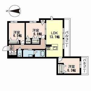 アンソレイエ桂川 0301号室