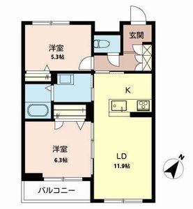 シャーメゾン　ベルヒルズ 0205号室
