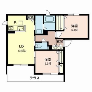 シャーメゾン　ルラーシュⅡ 0101号室