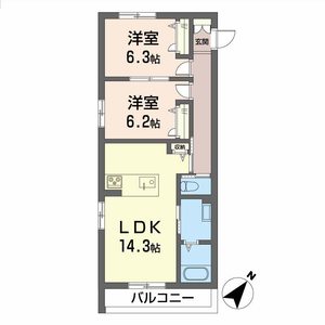 シャーメゾン　ガーデンズ　今木 0201号室