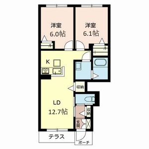メゾン　ド　ショコラ　大久保 0102号室