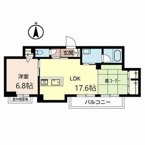 ヴィラソレーユ古曽部町ＡＢ A302号室
