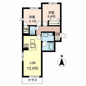 シャーメゾンクレスト高の原 0103号室
