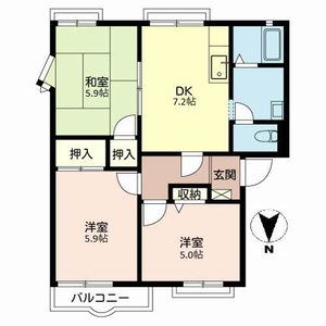 アネックス御立Ｂ・Ｃ B201号室