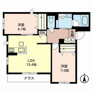 ラ　プリンシパル　シャーメゾン 0101号室