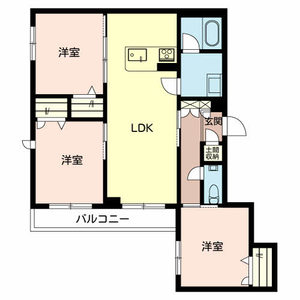 グリシーヌ御所西Ⅰ 0202号室