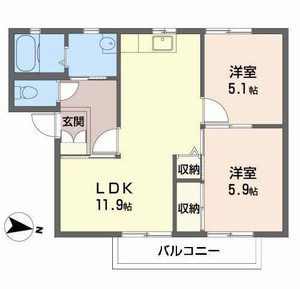 マインドハイツ辻井 A203号-2