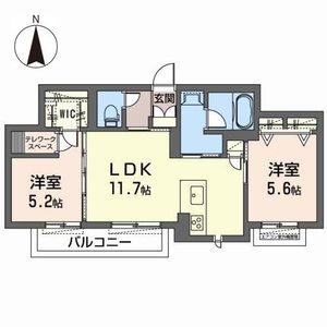 シャーメゾンネクサス N202号室