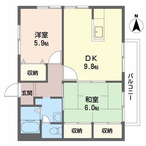 コートハウス園田 0201号室