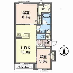 Ｂｅｌｌ　Ｗｏｏｄ　箕面如意谷 0202号室