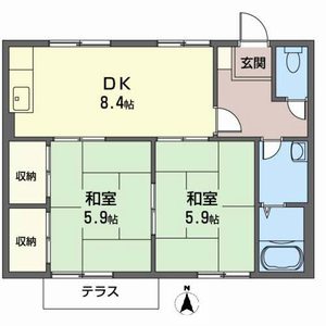 コートヴィレッジⅡ 0102号-2