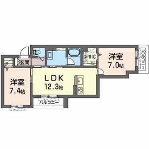シャーメゾン福久 0203号室