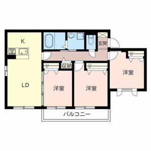 エーデルコート北泉 0201号室