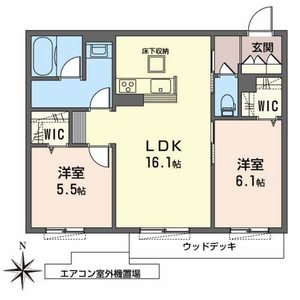 シャーメゾン　ディア　ガーデンズ 0105号室