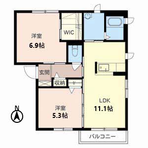 クラヴィエ柏原 0202号室