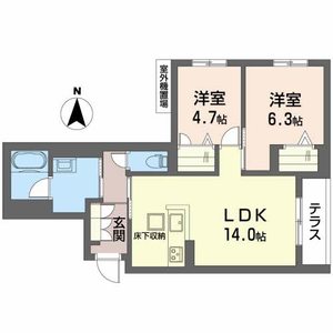シャーメゾン　レグ　北山 0103号室