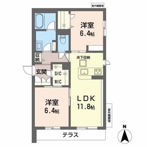 シャーメゾン　アグレアーブル 0103号室
