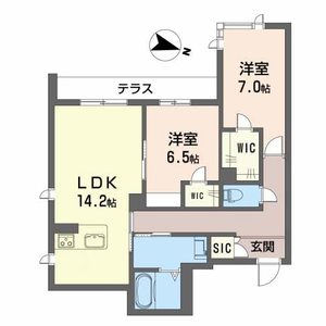 ベレオＲｉａｎ　Ⅱ0105号室_間取り画像
