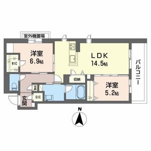 シャーメゾン　ビアンコネロ 0202号室