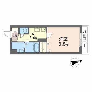 シャーメゾン　オーク八戸ノ里 0207号室