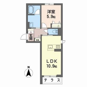 シャーメゾン　Ｋｅｙ　Ｌｕｃｋ 0101号室