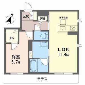 シャーメゾン　アペルタ森北 B101号室
