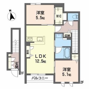 カルフール．Ｎ．Ｍ　Ⅱ 0201号室