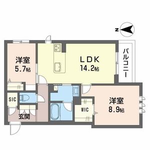 シャーメゾン　グレース　オリーブ 0203号室