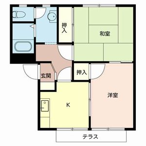 ガーデンハイツ緑ケ丘Ｅ，Ｆ，Ｇ，Ｈ H103号室