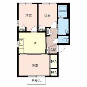 ＪＡハーブハイツ上滝野 0101号室