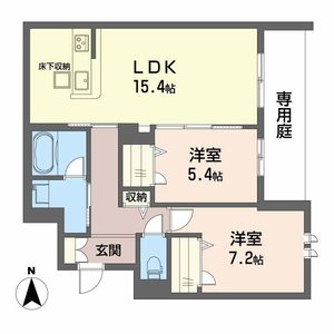 シャーメゾン　オルテンシア　ミノオ0101号室_間取り画像