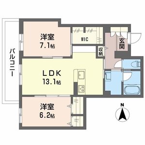 シャーメゾン　オルテンシア　ミノオ 0205号室