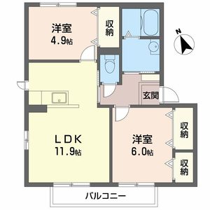 シャーメゾン　ミモザ A202号室